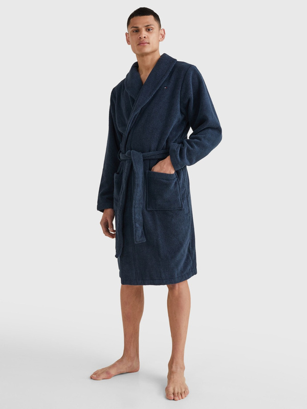 Men&#39;s terry robe Tommy Hilfiger navy blue 2S87905539