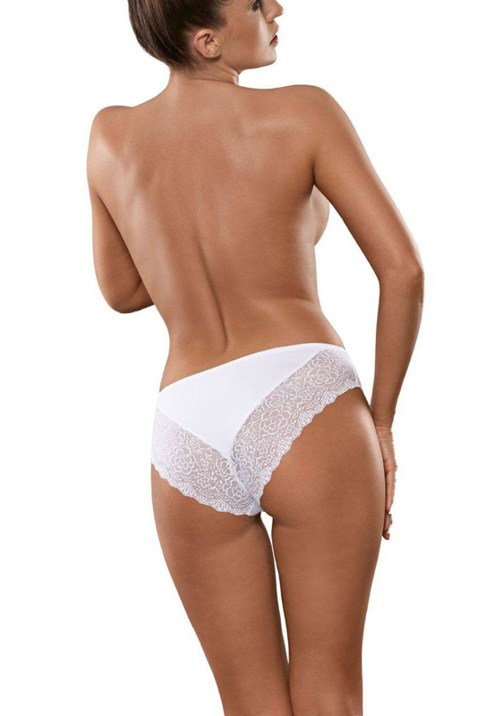 Women's panties with lace Babell white BBL146